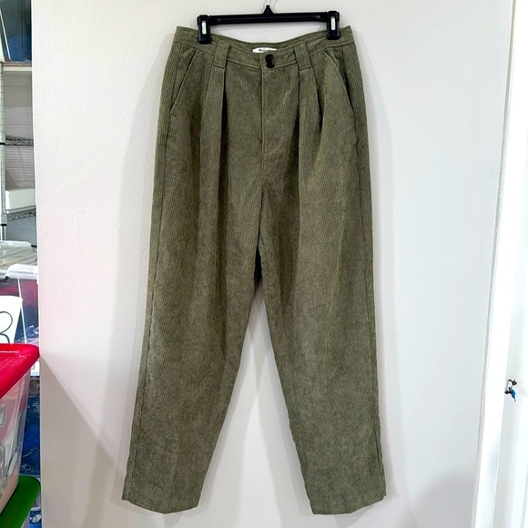 Madewell corduroy high-rise tapered grandmacore trouser pants - Picture 3 of 8